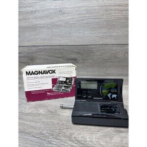 Magnavox AE4230 Travel Clock Radio World Clock LCD Display Telescopic Tested